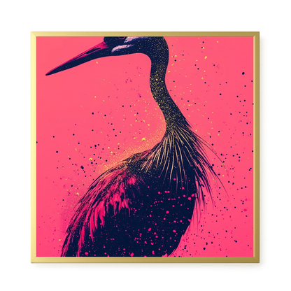 Artistic Bird Canvas Wall Art