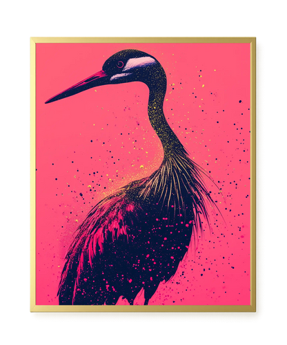 Artistic Bird Canvas Wall Art