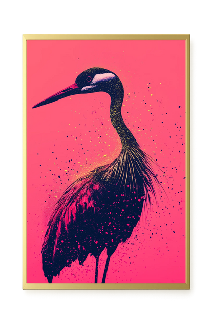 Artistic Bird Canvas Wall Art