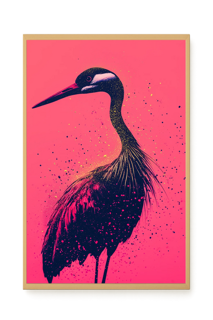 Artistic Bird Canvas Wall Art