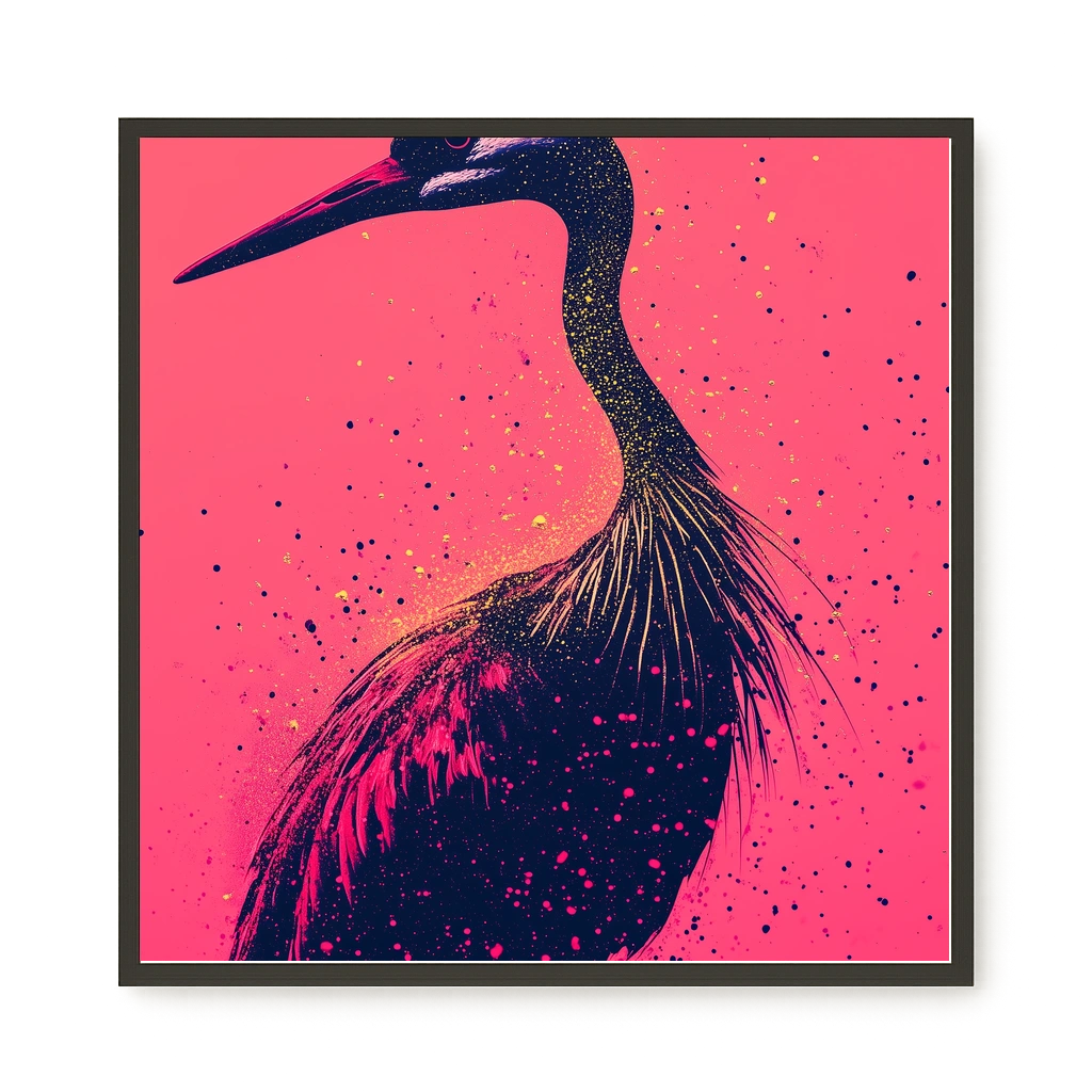 Artistic Bird Canvas Wall Art