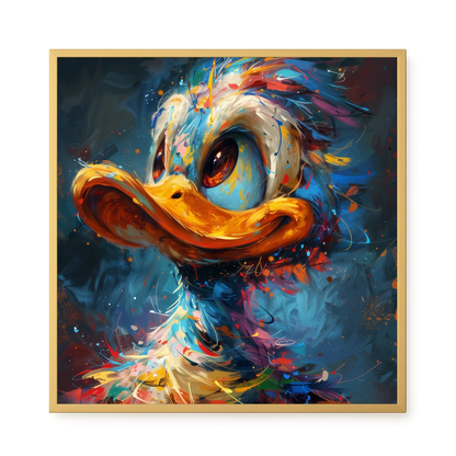 Cartoon Duck Canvas Print