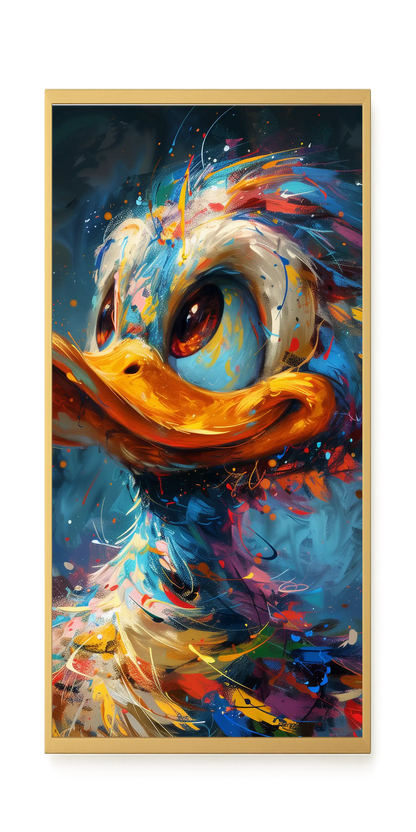 Cartoon Duck Canvas Print