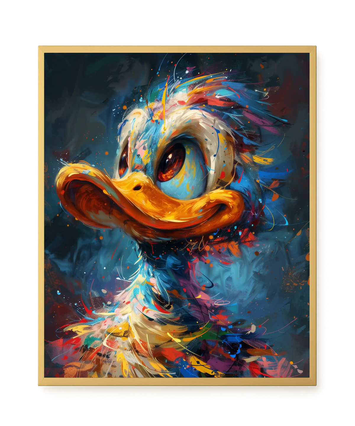 Cartoon Duck Canvas Print