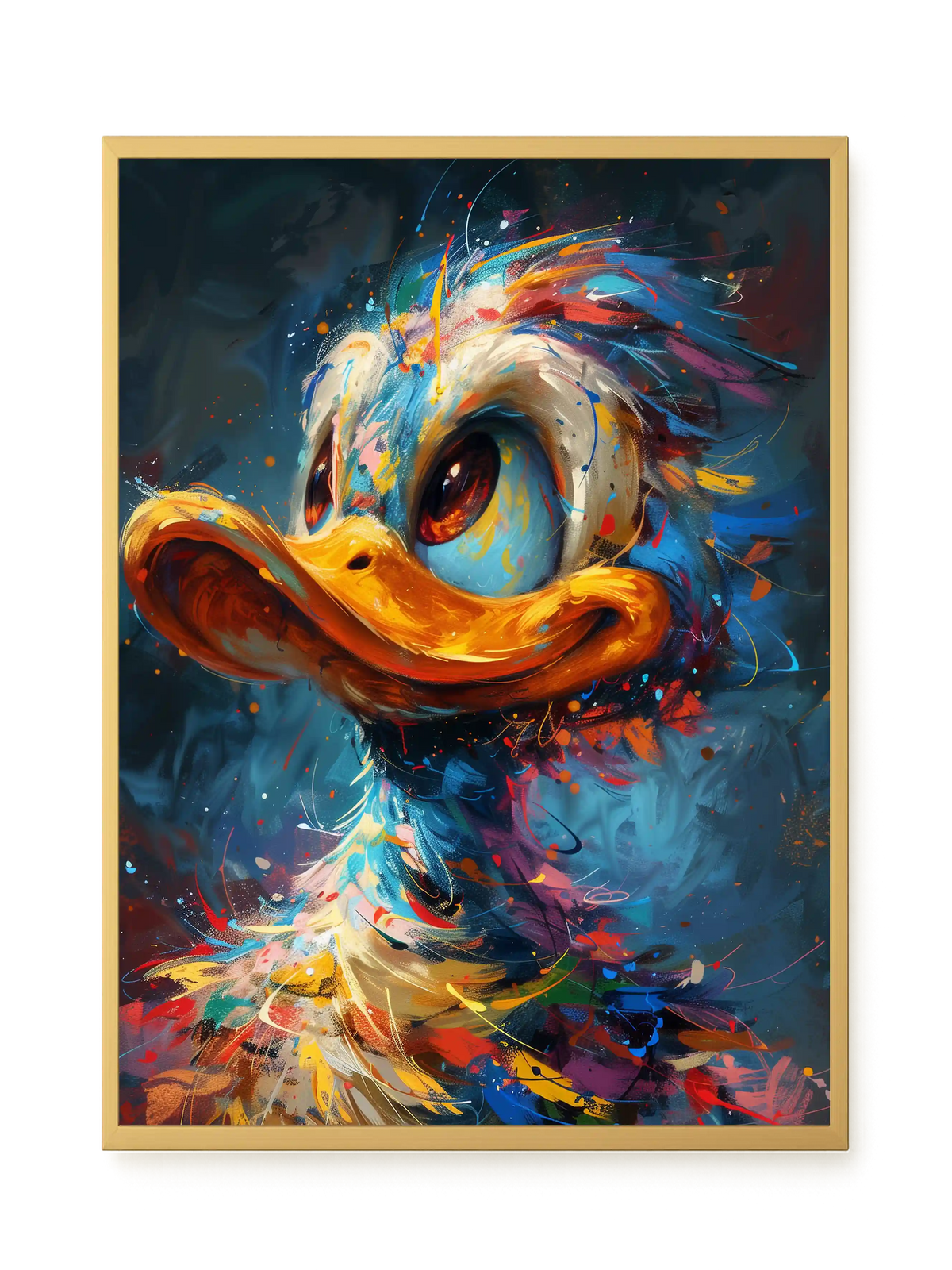 Cartoon Duck Canvas Print