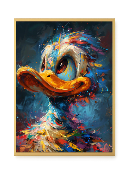 Cartoon Duck Canvas Print