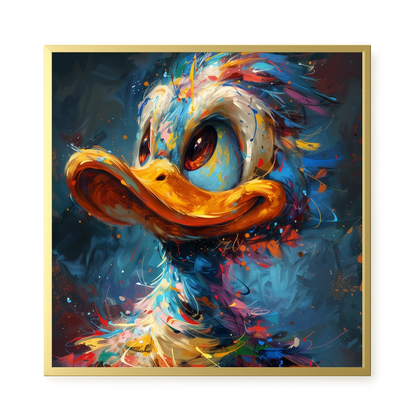 Cartoon Duck Canvas Print