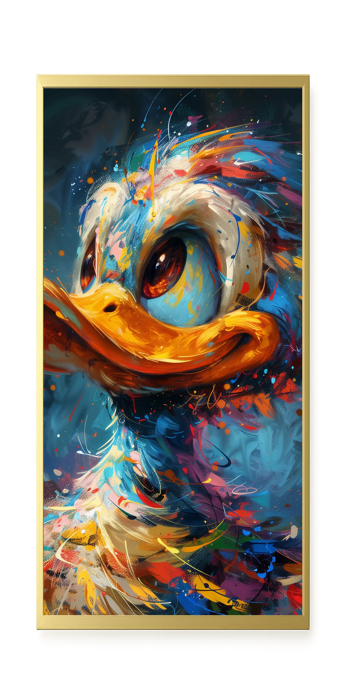 Cartoon Duck Canvas Print