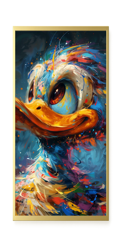 Cartoon Duck Canvas Print