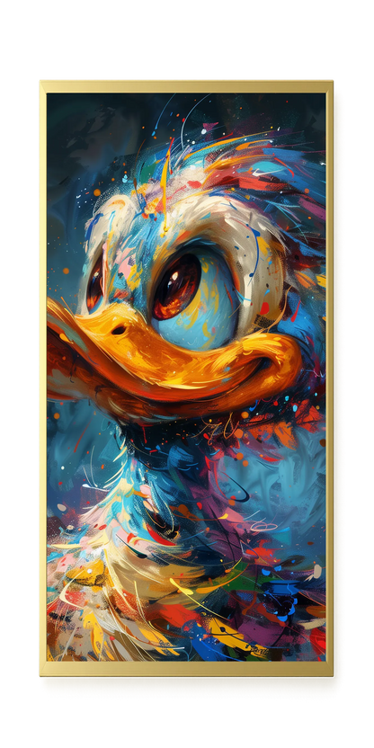 Cartoon Duck Canvas Print