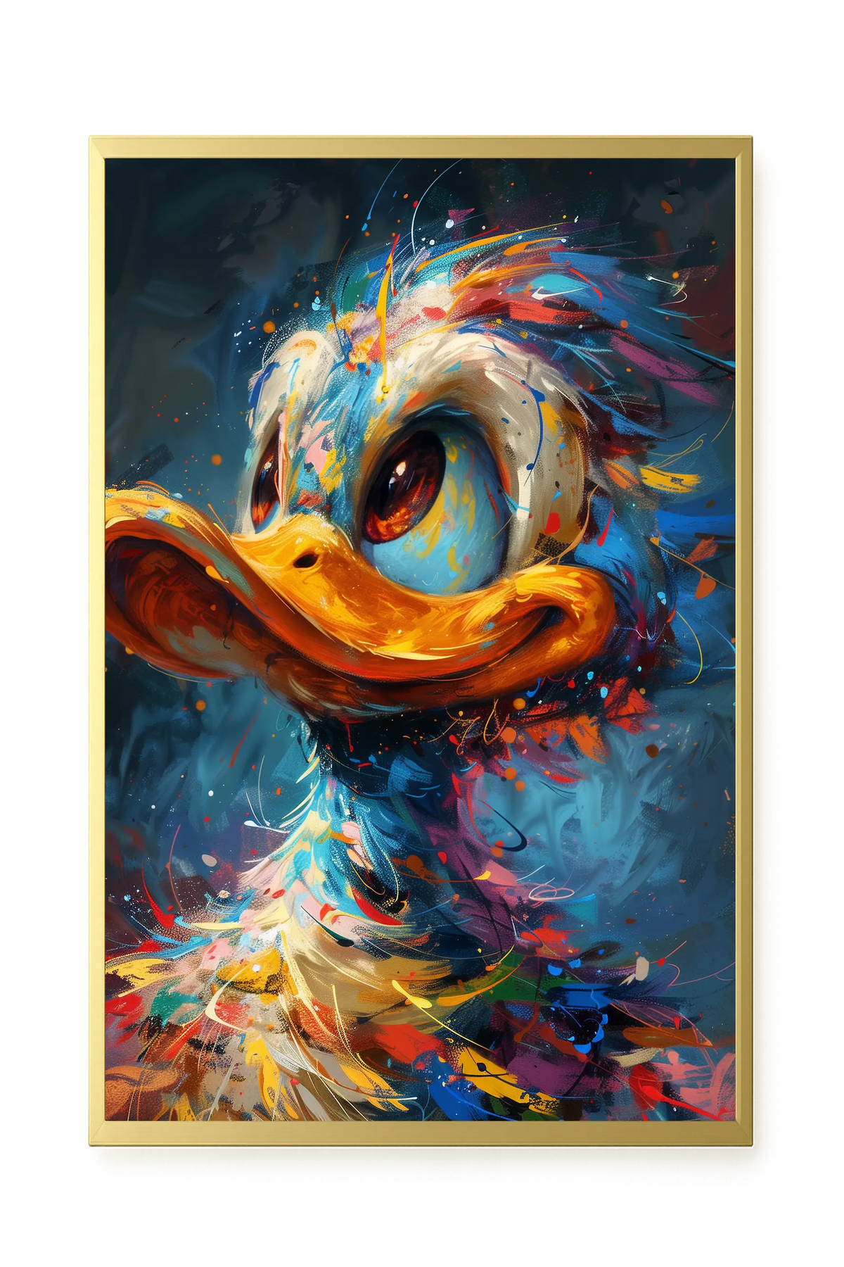 Cartoon Duck Canvas Print
