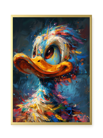 Cartoon Duck Canvas Print