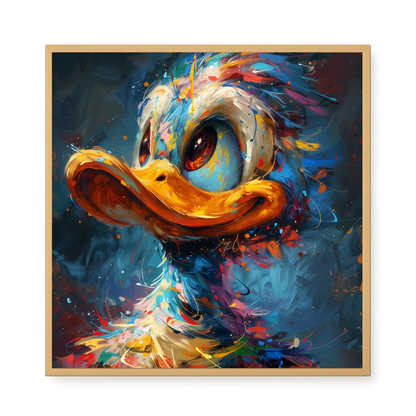 Cartoon Duck Canvas Print
