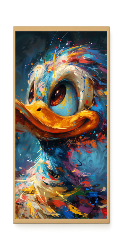 Cartoon Duck Canvas Print