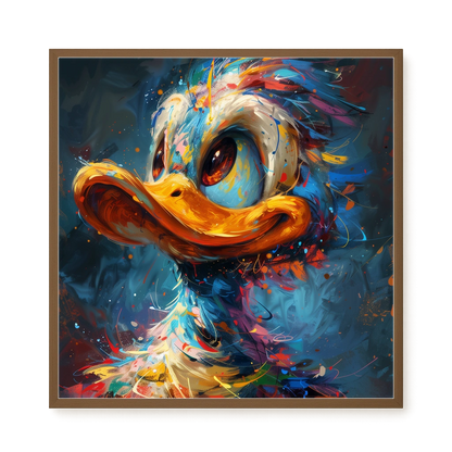 Cartoon Duck Canvas Print