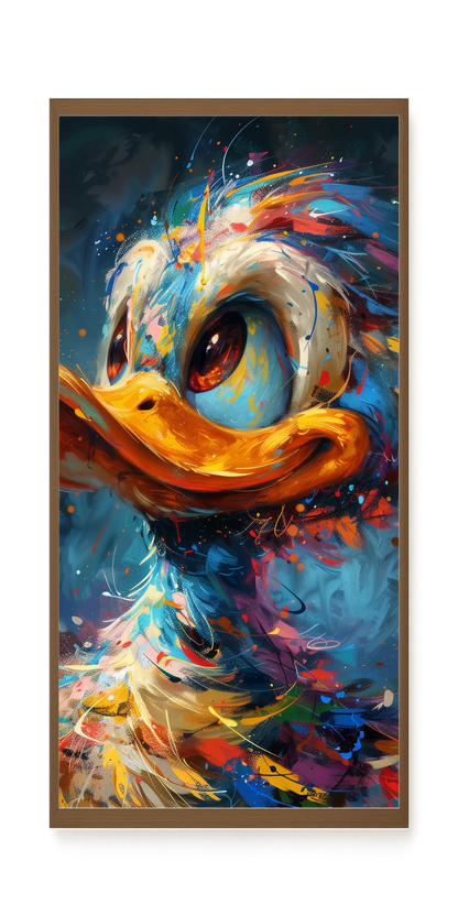 Cartoon Duck Canvas Print