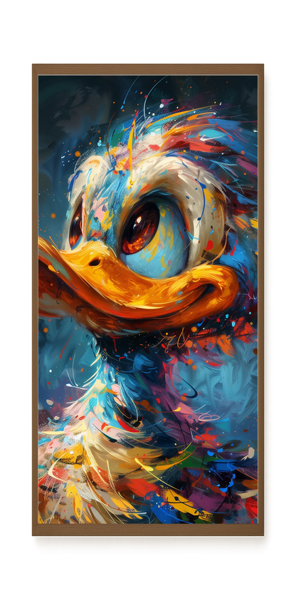 Cartoon Duck Canvas Print