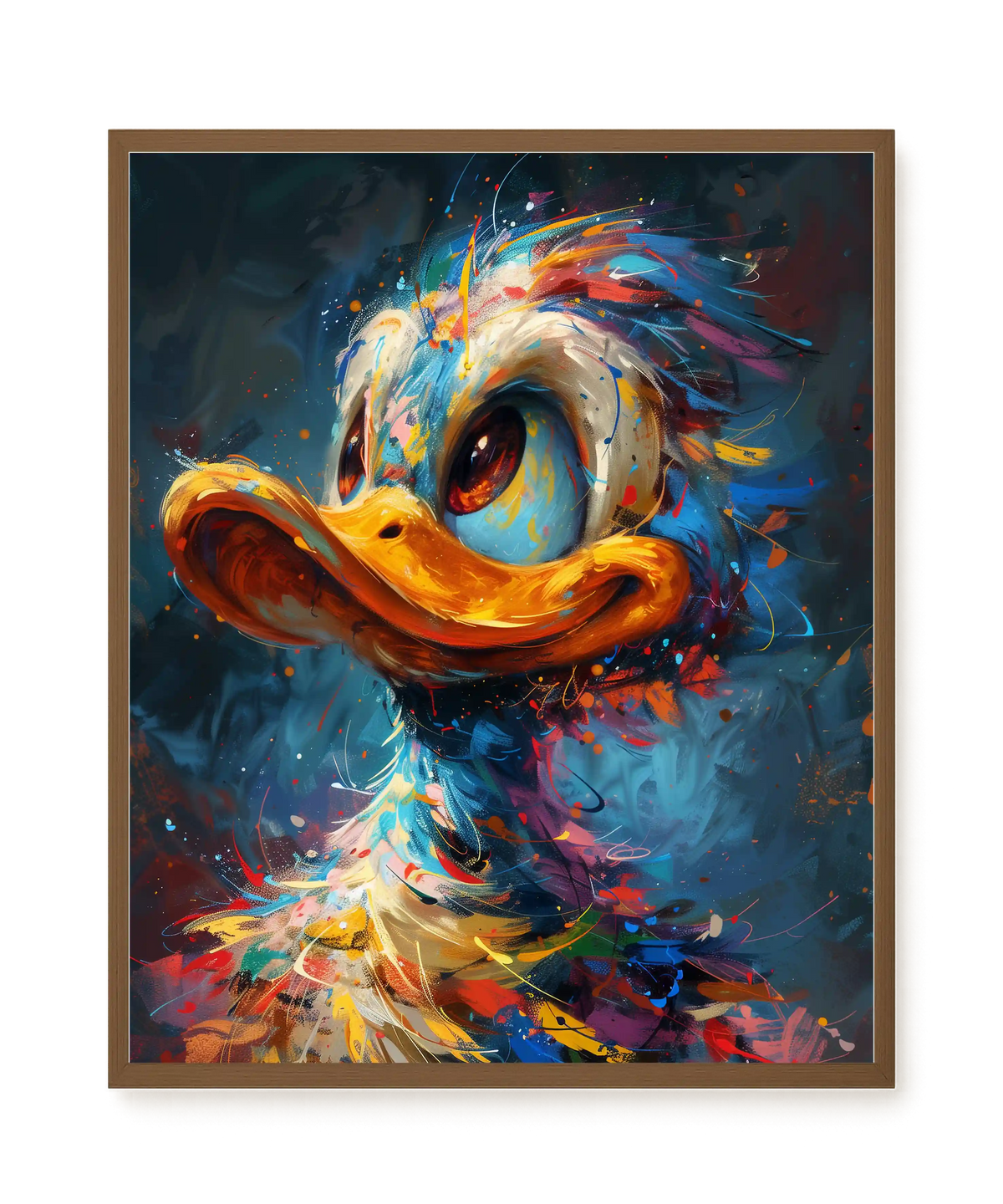 Cartoon Duck Canvas Print