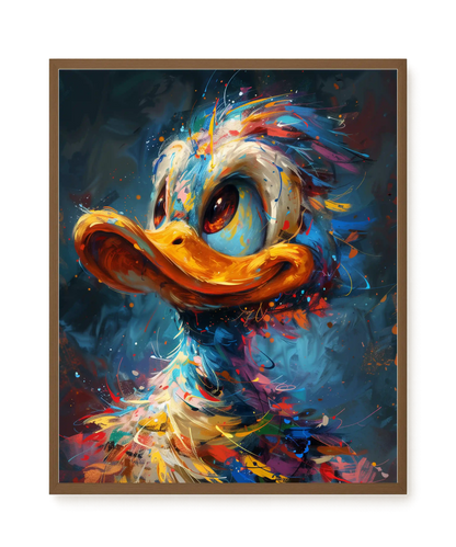 Cartoon Duck Canvas Print
