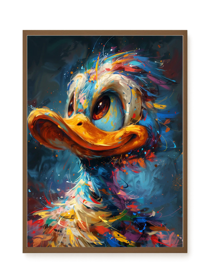 Cartoon Duck Canvas Print