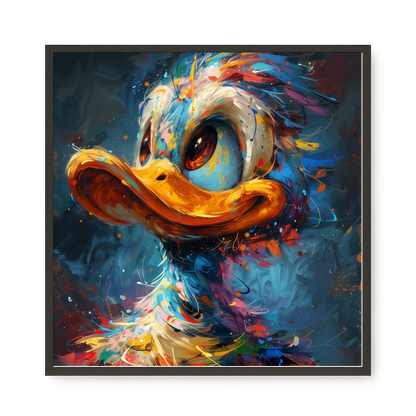 Cartoon Duck Canvas Print
