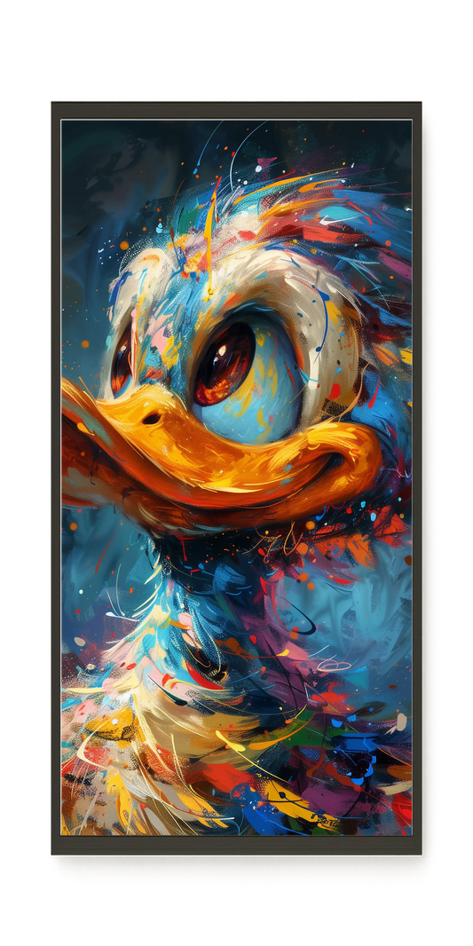 Cartoon Duck Canvas Print