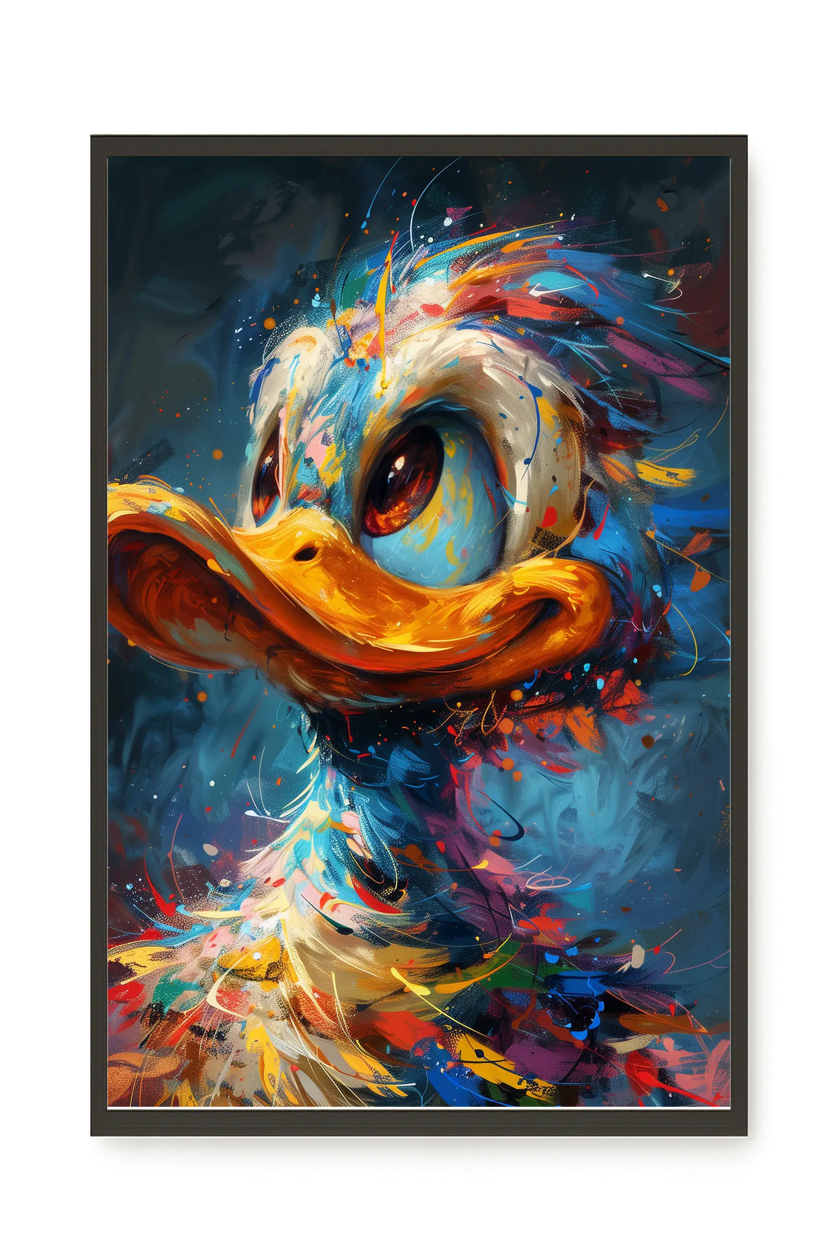 Cartoon Duck Canvas Print
