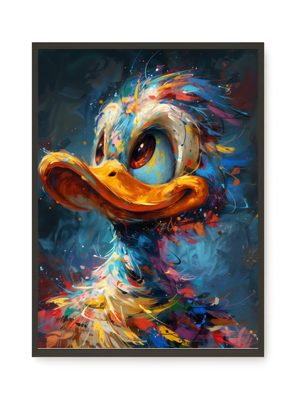 Cartoon Duck Canvas Print