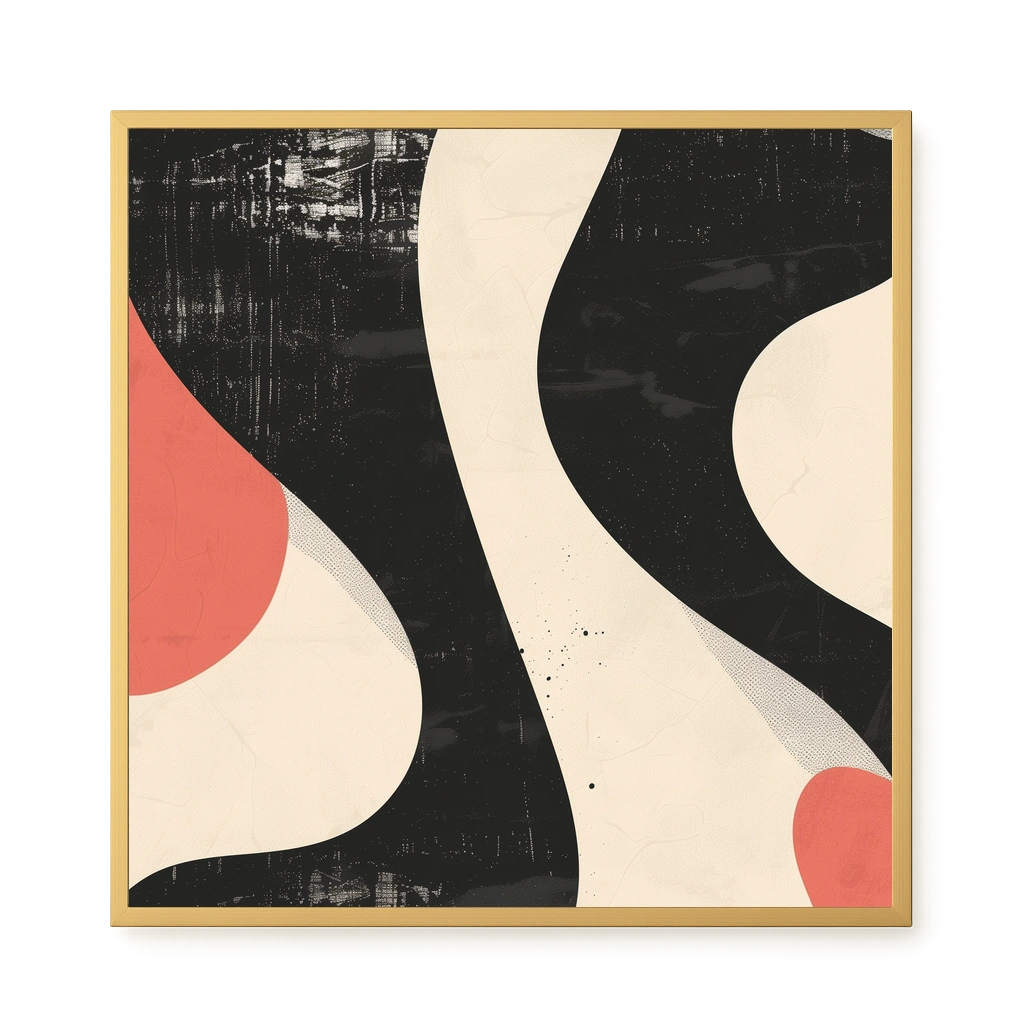 Black Abstract Canvas Print