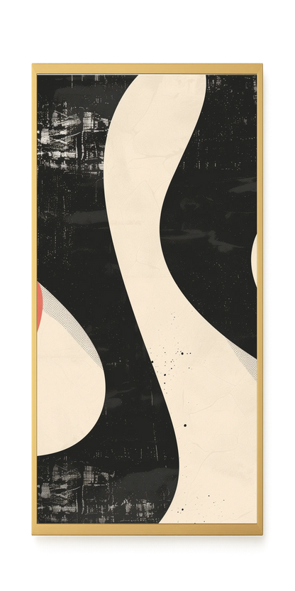 Black Abstract Canvas Print