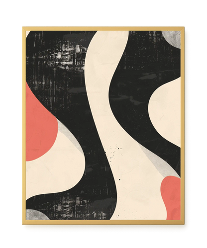 Black Abstract Canvas Print