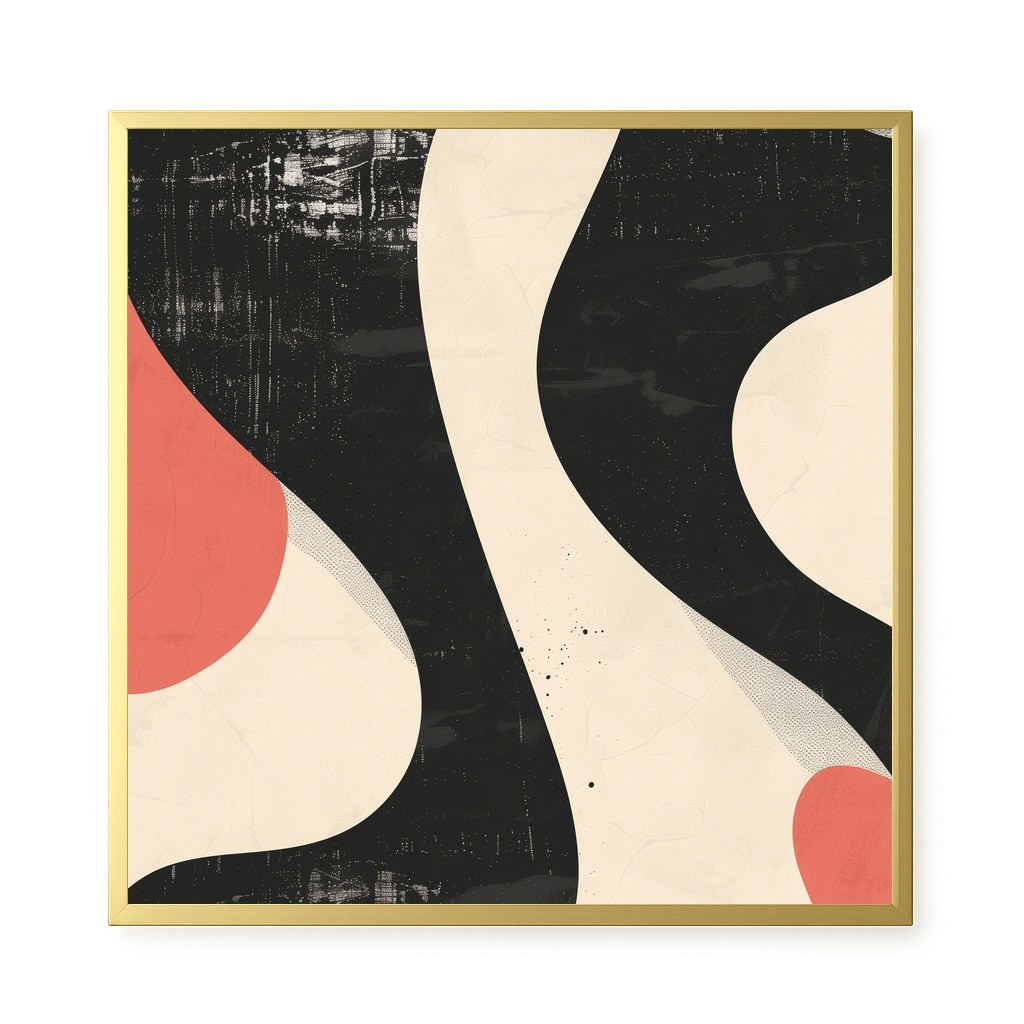 Black Abstract Canvas Print