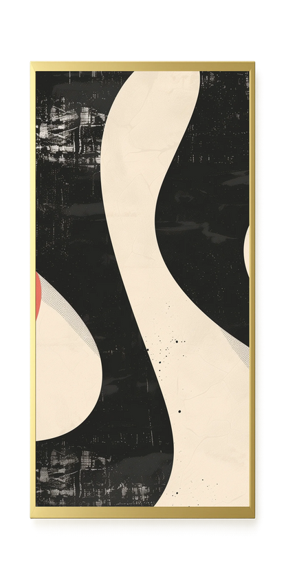 Black Abstract Canvas Print
