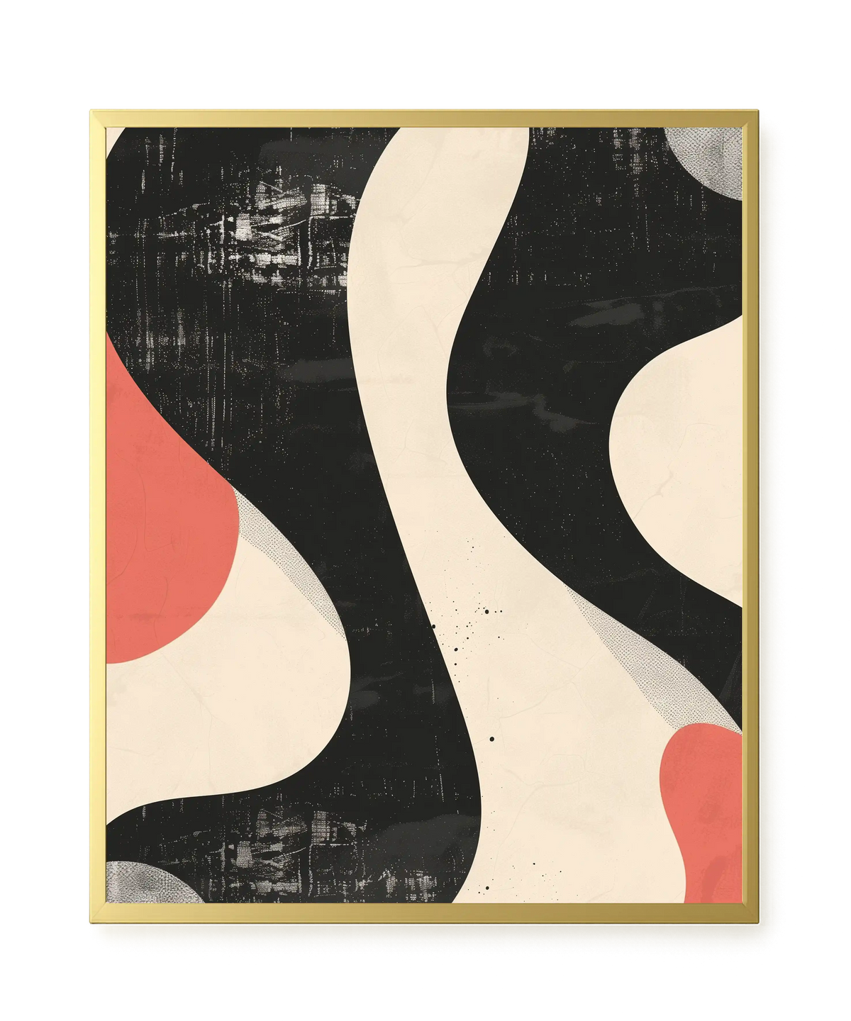 Black Abstract Canvas Print