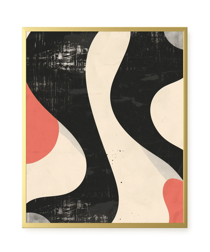 Black Abstract Canvas Print