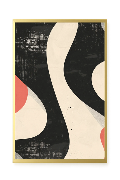 Black Abstract Canvas Print