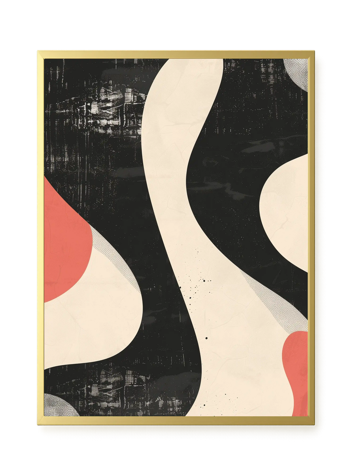 Black Abstract Canvas Print