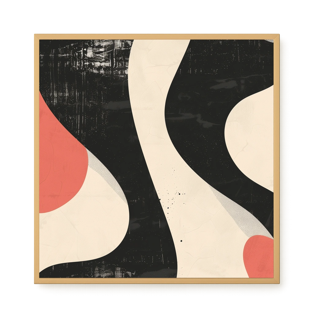 Black Abstract Canvas Print