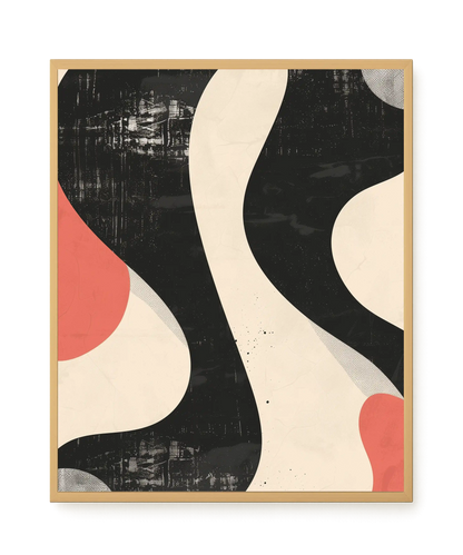 Black Abstract Canvas Print