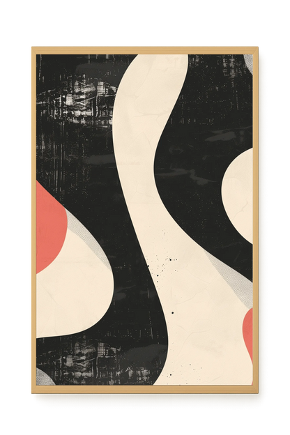 Black Abstract Canvas Print