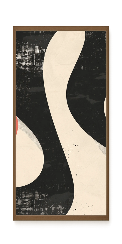 Black Abstract Canvas Print