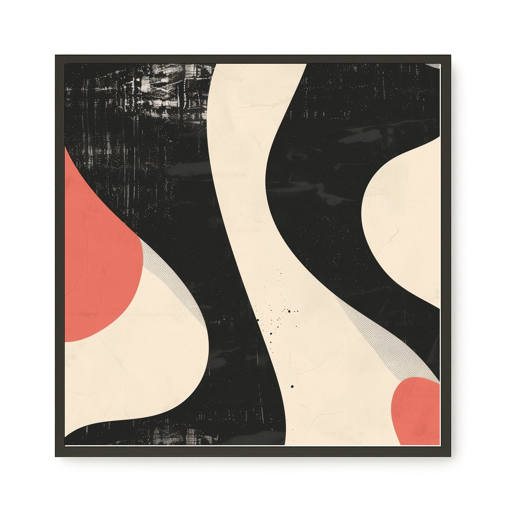 Black Abstract Canvas Print