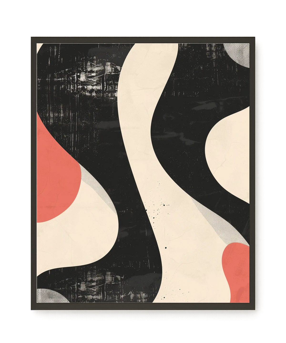 Black Abstract Canvas Print