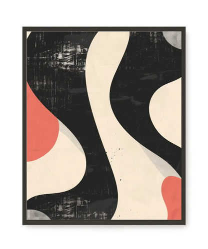 Black Abstract Canvas Print