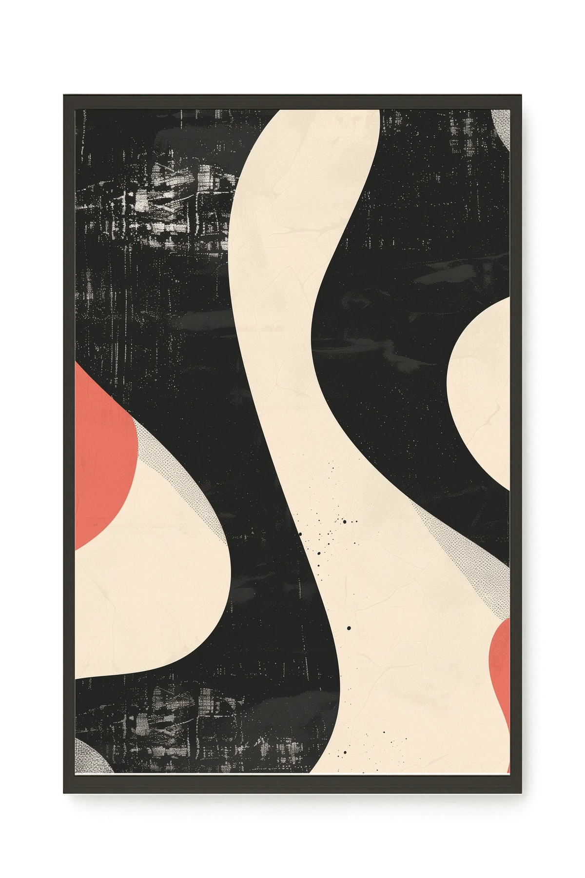 Black Abstract Canvas Print