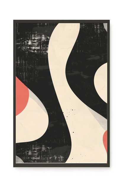 Black Abstract Canvas Print