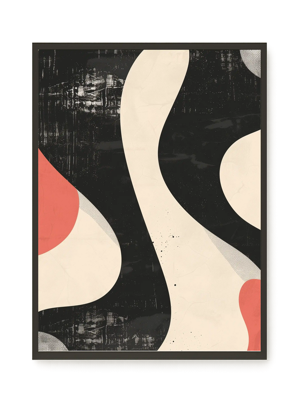 Black Abstract Canvas Print