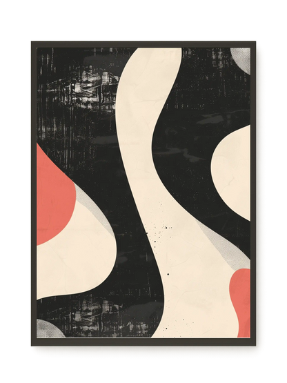 Black Abstract Canvas Print