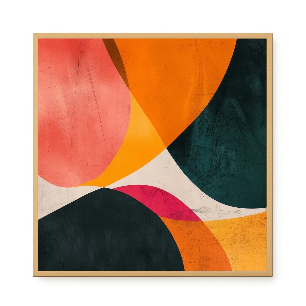 Color Abstract Canvas Wall Art