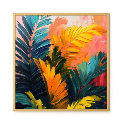 Tropical Leaves Canvas Wall Art